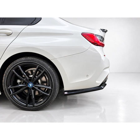 Motordrome, Underlæbe, bag, Blank sort, passer til BMW 3-serie (G20) M-Sport/M340i & 3-serie (G21) Touring M-Sport/M340i (2019-2022)
