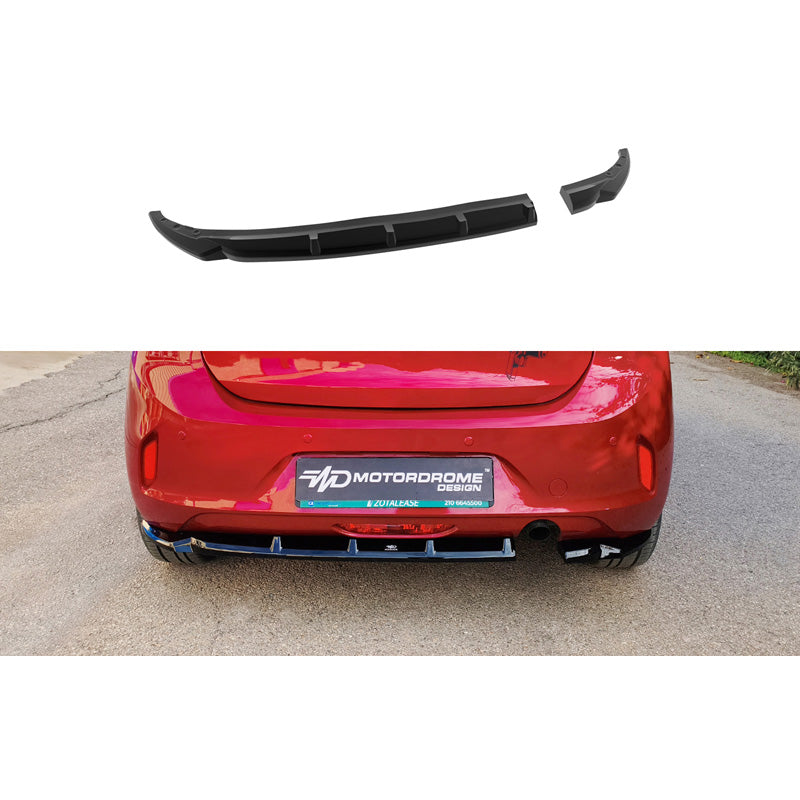 Motordrome Rear bumper skirt (Diffuser) suitable for Opel Corsa F (excl. GS-Line) 2019- (ABS)