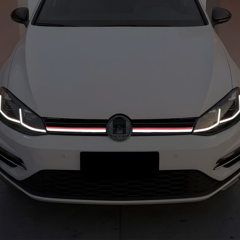 AutoStyle, Sportsgrill med LED-strip, passer til Volkswagen Golf VII (7.5) HB/Variant Facelift (2017-2020)