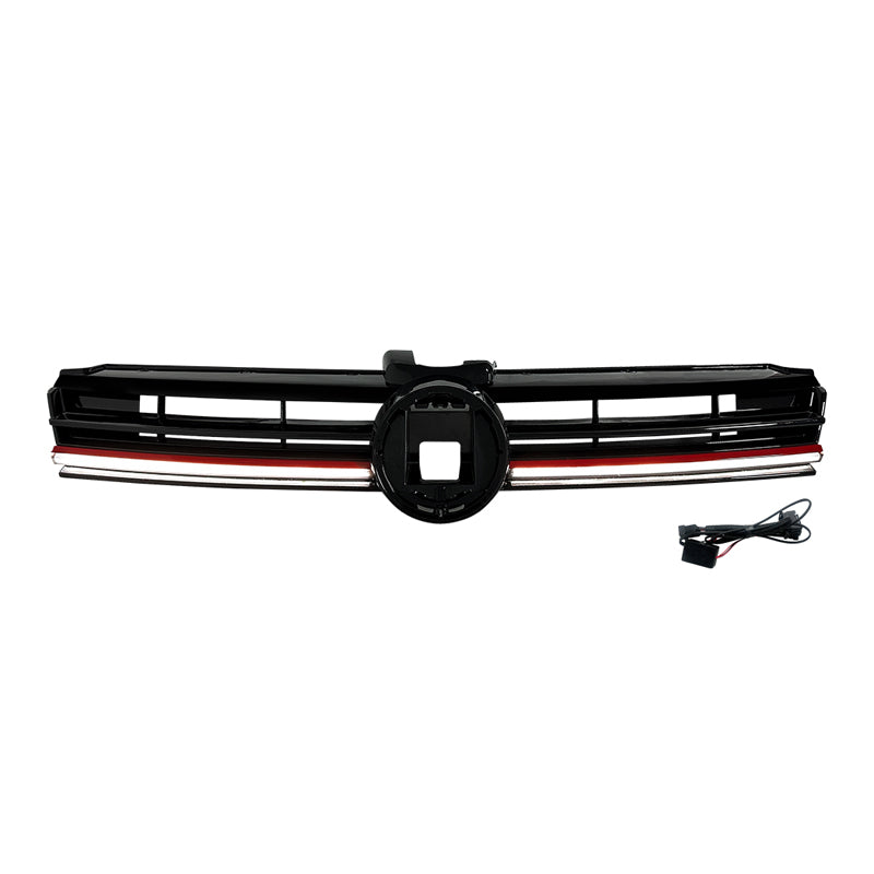 AutoStyle, Sportsgrill med LED-strip, passer til Volkswagen Golf VII (7.5) HB/Variant Facelift (2017-2020)