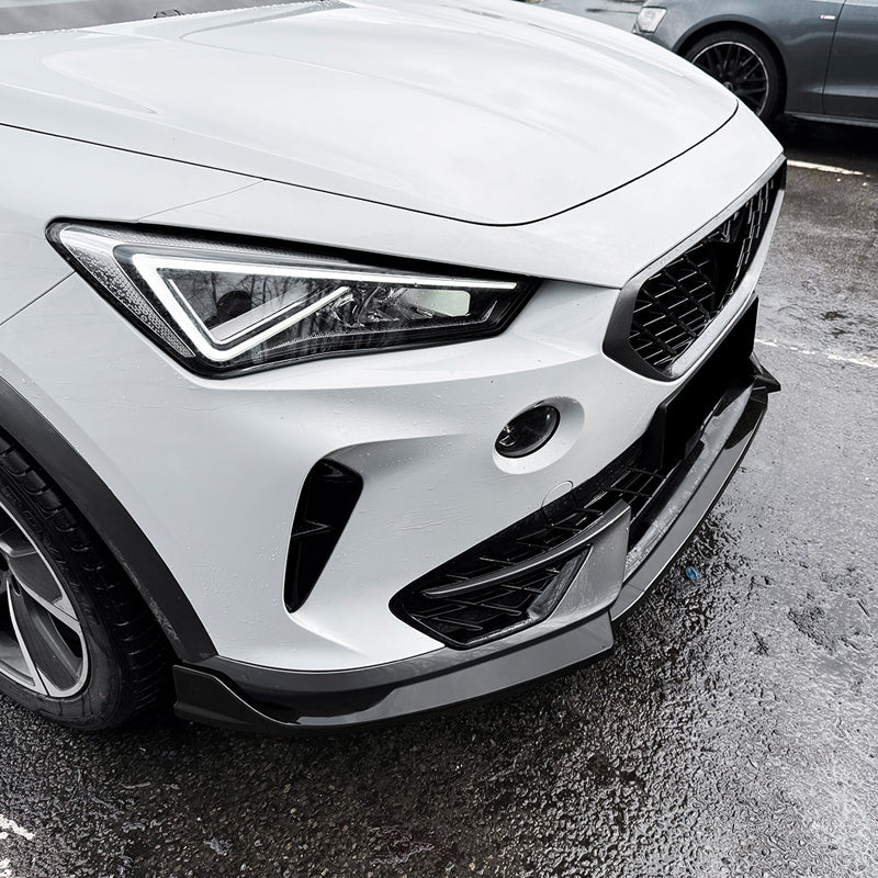 AutoStyle, Frontspoiler, Blank sort ABS, passer til Cupra Formentor (2020-2024)