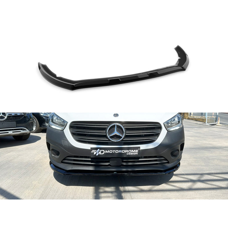 Motordrome, Front spoiler, passer til Mercedes Citan & Citan Tourer (W420) 2021- (ABS Gloss black)