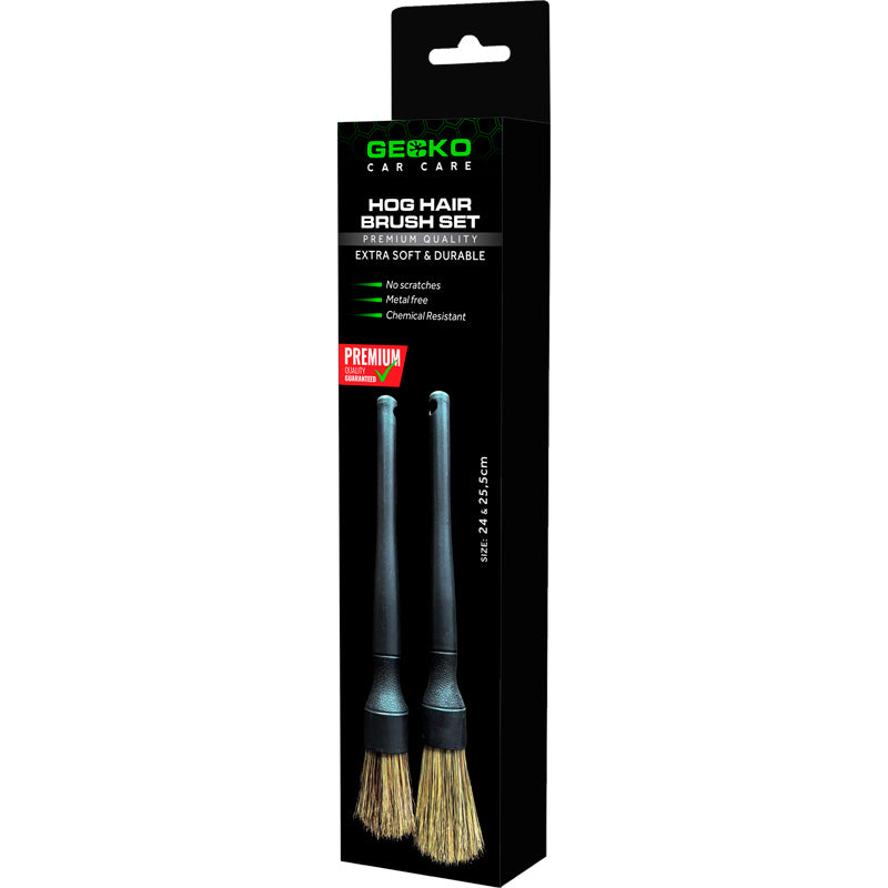 Gecko Hog Hair Detailing Brush Set 2pc