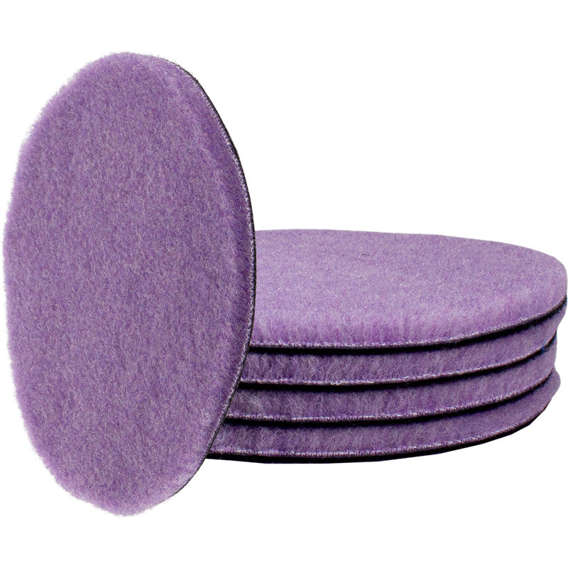 Gecko Foamed Wool Cutting pad (paars) 75mm - 5 pcs -  75mm backing plate