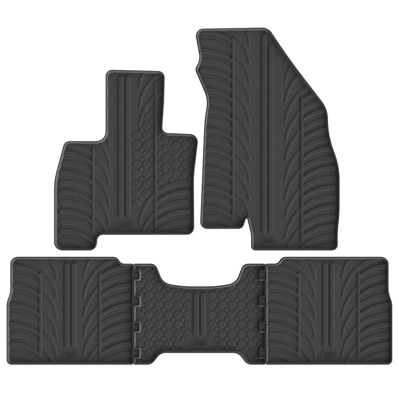 Gledring Rubber car mats set suitable for Jaecoo 7 SHS (PHEV) 2024- (T profile 5-pieces + mounting clips)