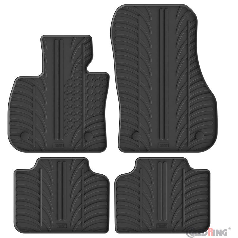 Gledring Rubber car mats set suitable for BMW X2 (U10) 2023- excl. iX2 (T profile 4-pieces + mounting clips)