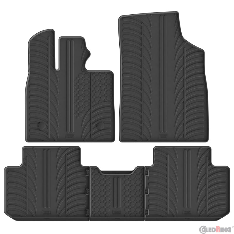 Gledring Rubber car mats set suitable for BYD Seal U (EV) & Seal U DM-i (PHEV) 2024- (T profile 5-pieces)