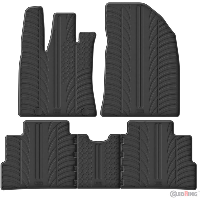 Gledring Rubber car mats set suitable for BYD Dolphin Surf EV 2025- (T profile 5-pieces)