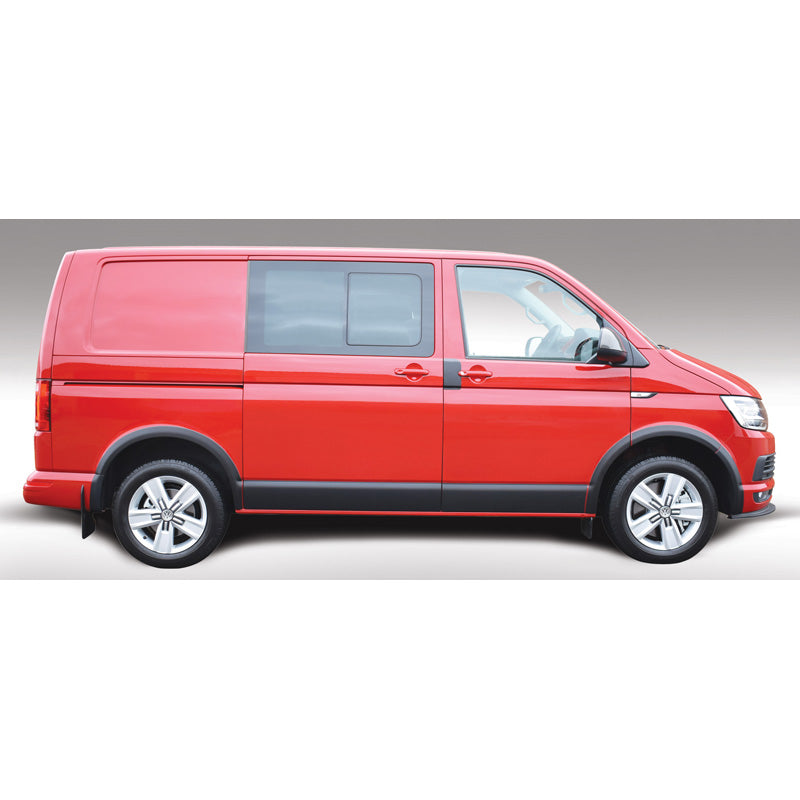 RGM, Set Body Moulding Covers, passer til Volkswagen Transporter T5 2003-2015 & T6 2015- Long Wheel Base & Twin Sliding Doors - Black