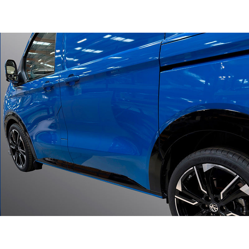 RGM Set Body Moulding Covers suitable for Volkswagen Transporter T7 2024- & Ford Transit/Tourneo Custom 2023- Short Wheel Base - Gloss Black - For fitment with Wheel Arch Covers