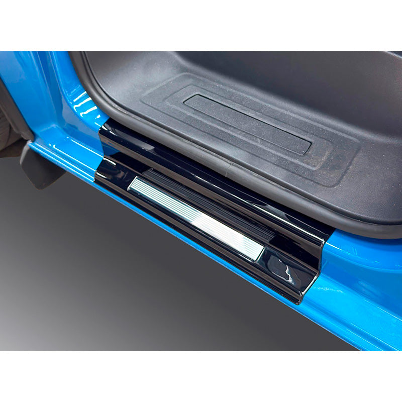 RGM Sill protectors suitable for Ford Transit Custom / Tourneo Custom 2023- & Volkswagen Transporter T7 2024- - set of 2 pieces (ABS & Stainless Steel)
