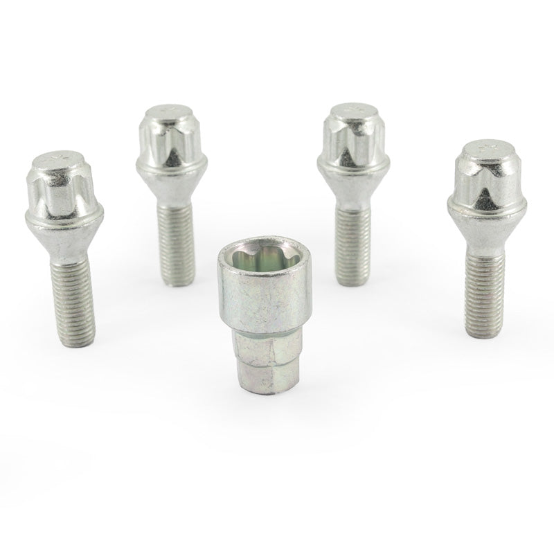 HR, Hjullåssats M12x1,50x30mm Taper - 4 hjullåsbultar inkl. adapter