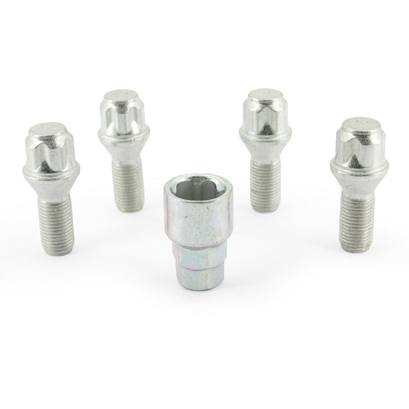 HR, Hjullåssats M14x1,50x26mm Taper - 4 hjullåsbultar inkl. adapter
