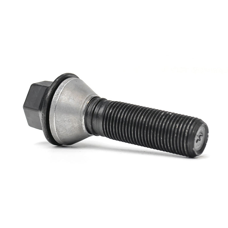 H&R, Wheel bolt Taper-Head with movable cone M14x1.25 - længde 43mm - Black (e.g., passer til BMW)