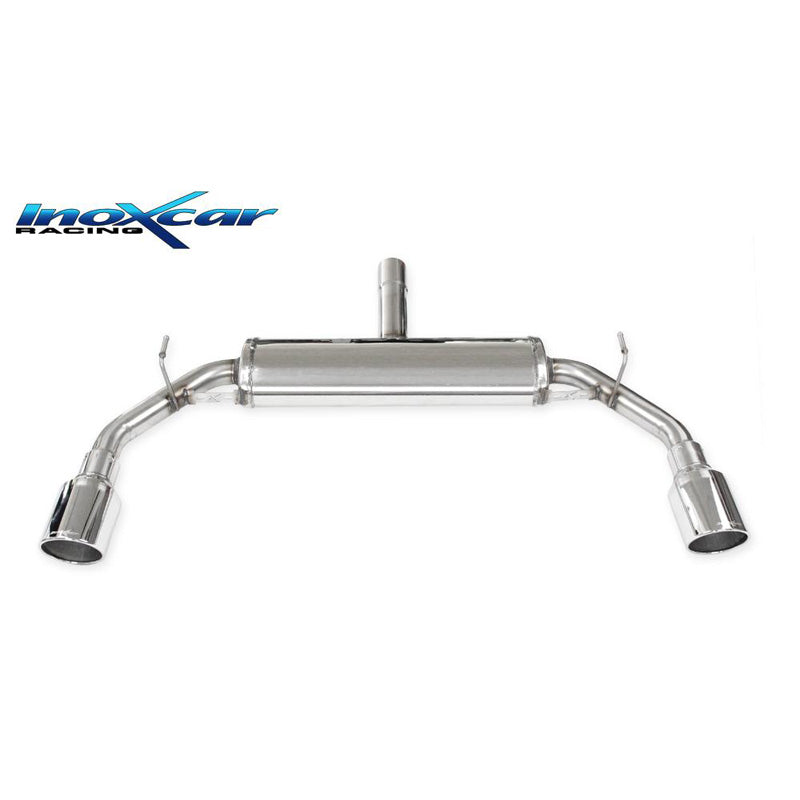 InoXcar, Dubbelt sportavgassystemsystem, passar Alfa Romeo Giulietta 1750Tbi Veloce (240HP) 2016- 100mm X-Race (Ø60mm)