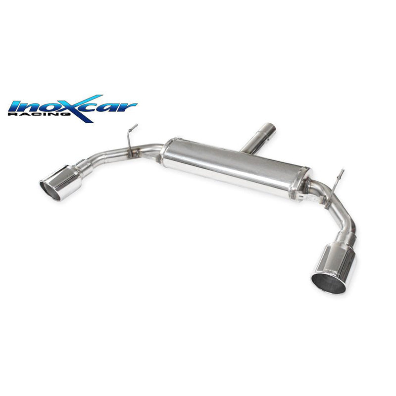InoXcar, Dubbelt sportavgassystem, passar Alfa Romeo Giulietta 1750Tbi Veloce (240HP) 2016- 110mm X-Race (Ø60mm)