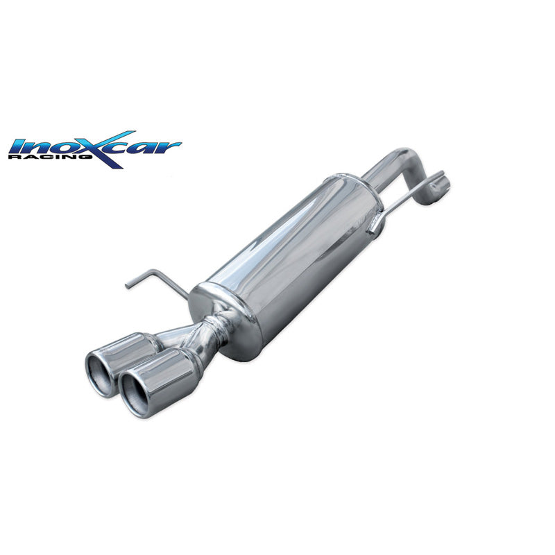 InoXcar, Sportsudstødning, passer til Fiat Punto EVO 1.4 Turbo MultiAir 165hp 2010- 2x80mm