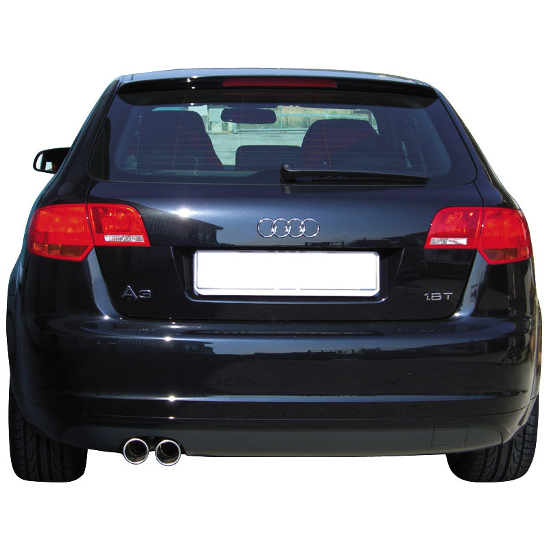 InoXcar, Sportavgassystem, passar Audi A3 8P 1.8TFSi (160HP) 5/2005- 2x80mm