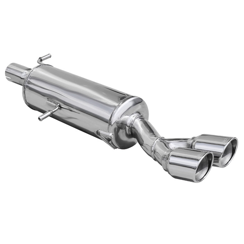 InoXcar, Sportavgassystem, passar Peugeot 308 1.6THP GTi (200HP) 2011-2013 Ø65mm 2x80mm X-Race