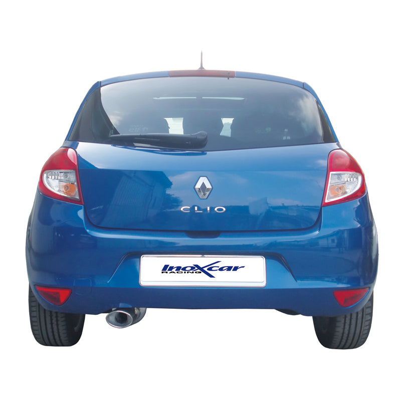 InoXcar, Sportsudstødning, passer til Renault Clio III 1.2 16v (75HP) 2005- 120x80mm