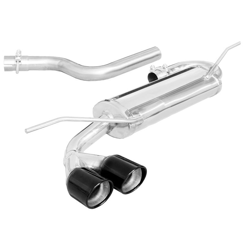 InoXcar, Sportavgassystem, passar Seat Leon (1P) 2.0 TSI Cupra 240hk 2006- Ø 65 2x80mm X-Race Black Edition