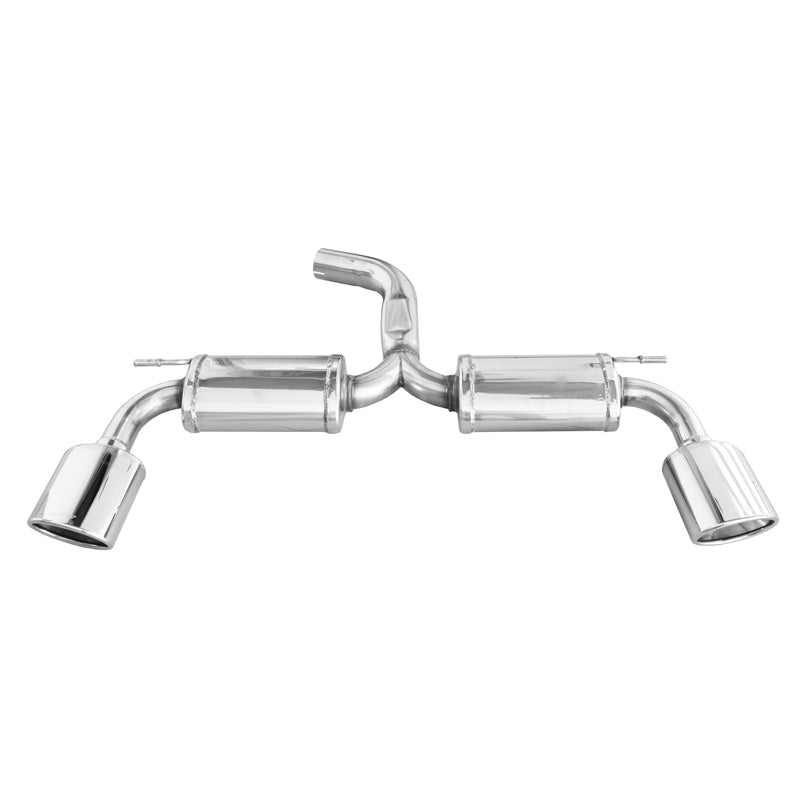 InoXcar, Dubbelt sportavgassystem, passar Seat Leon (5F) Cupra 2.0 280hk 2014- 70mm 1x150x105mm Oblique