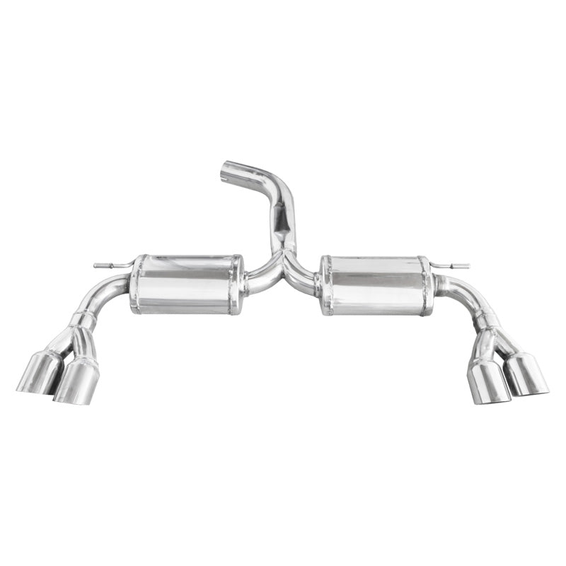 InoXcar, Dubbelt avgassystem, passar Seat Leon (5F) Cupra 2.0 280hk 2014- 70mm 2x80mm Racing