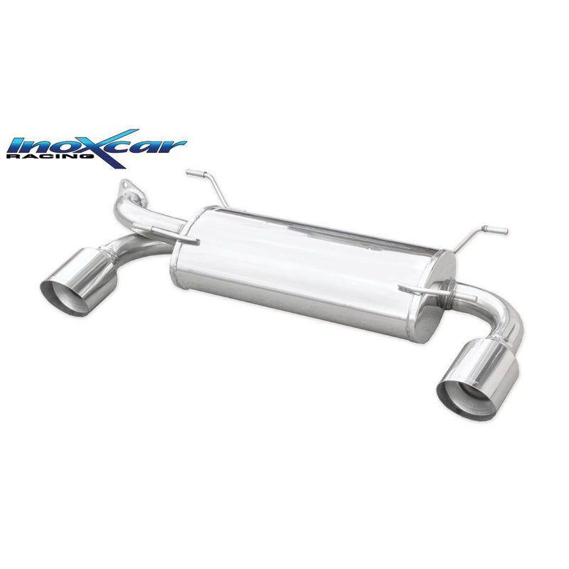 InoXcar, Dobbelt sportsudstødning, passer til Subaru BRZ 2.0 (200hp) Facelift 2017- 1x102mm Racing