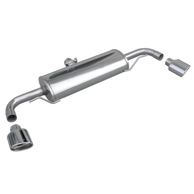 InoXcar, Dobbelt sportsudstødning, passer til Audi TT 3.2 V6 Quattro (250HP) 2006- 120x80mm Oblique