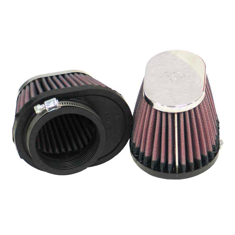 K&N Universal Oval/Conical Air Filter 54mm offset flange, 102mm x 76mm base, 76mm x 51mm top, 70mm height (RC-0982) (set of 2)