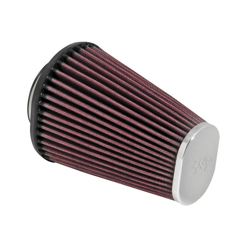 K&N Universal Oval/Conical Air Filter 62mm flange, 114x95mm base, 76x51mm top, 152mm height (RC-3680)
