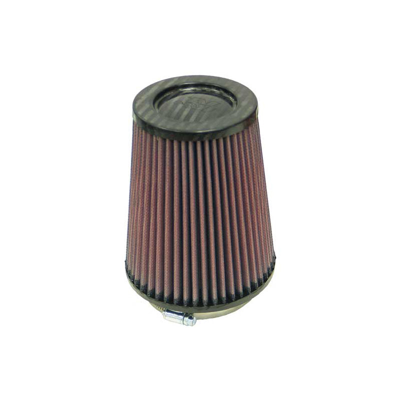 K&N Universal Air Filter - Carbon Fiber Top - 102mm flange, 137mm base, 102mm top, 165mm height (RP-4980)