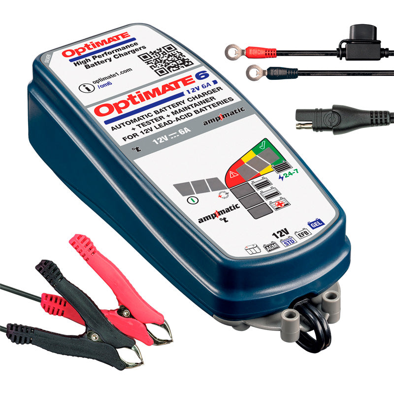 Optimate 6 Ampmatic 12V/6.0A 9-step battery saving charger-tester-maintainer