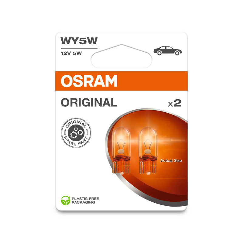 Osram, Original halogenlampor - T10 - 12V/5W - Set med 2 st. - Orange