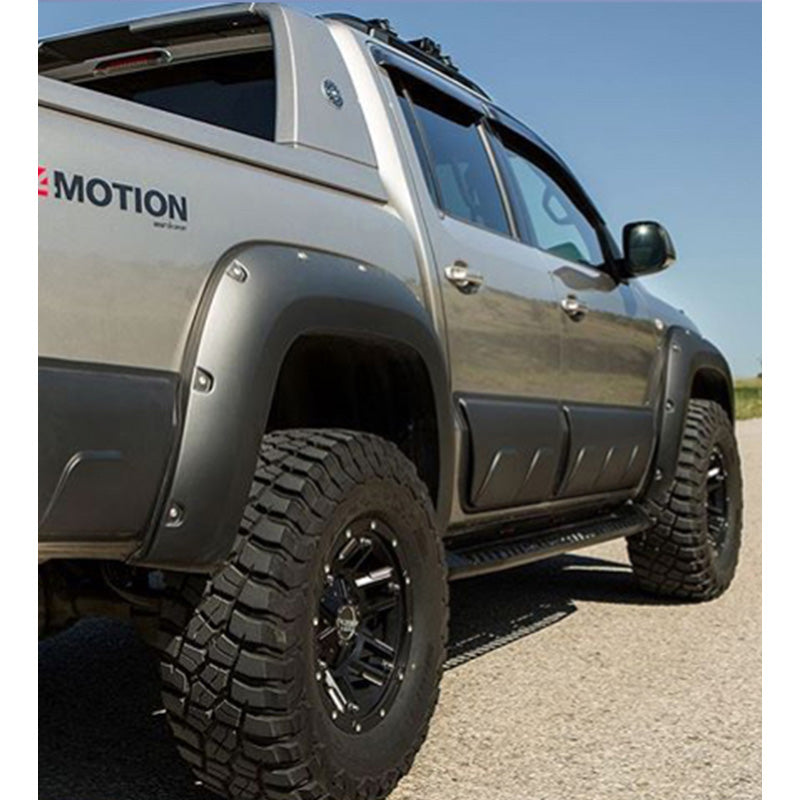 OneWay, Sidekarmbeskyttere, Mat Sort, Passer til Volkswagen Amarok MK1 (2010-2022), 6-delt sæt