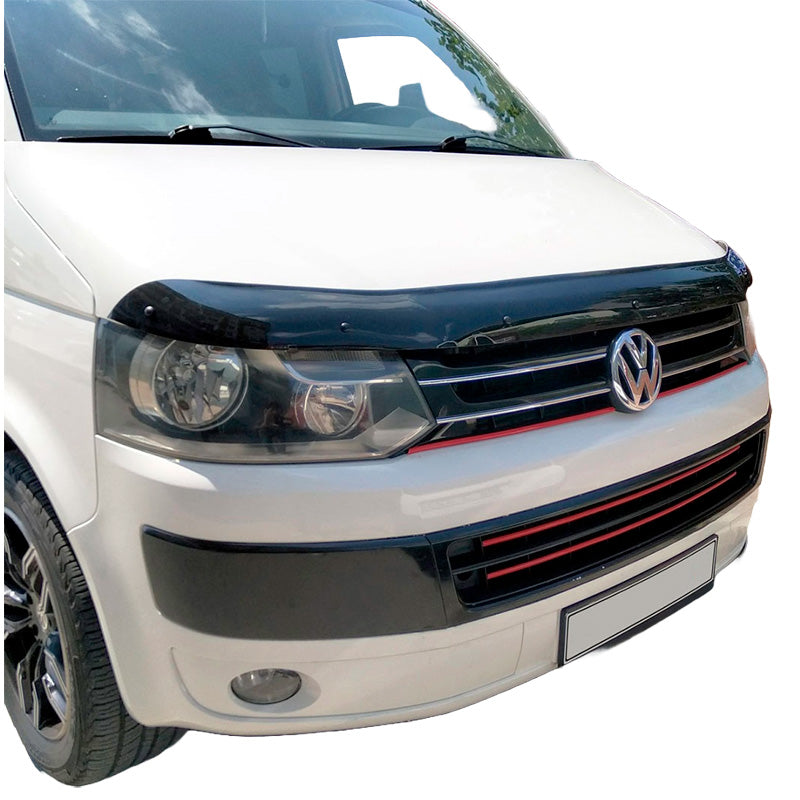 OneWay, Motorhjelmsbeskytter, Glossy Sort, Passer til Volkswagen Transporter T5.1 2010-2015