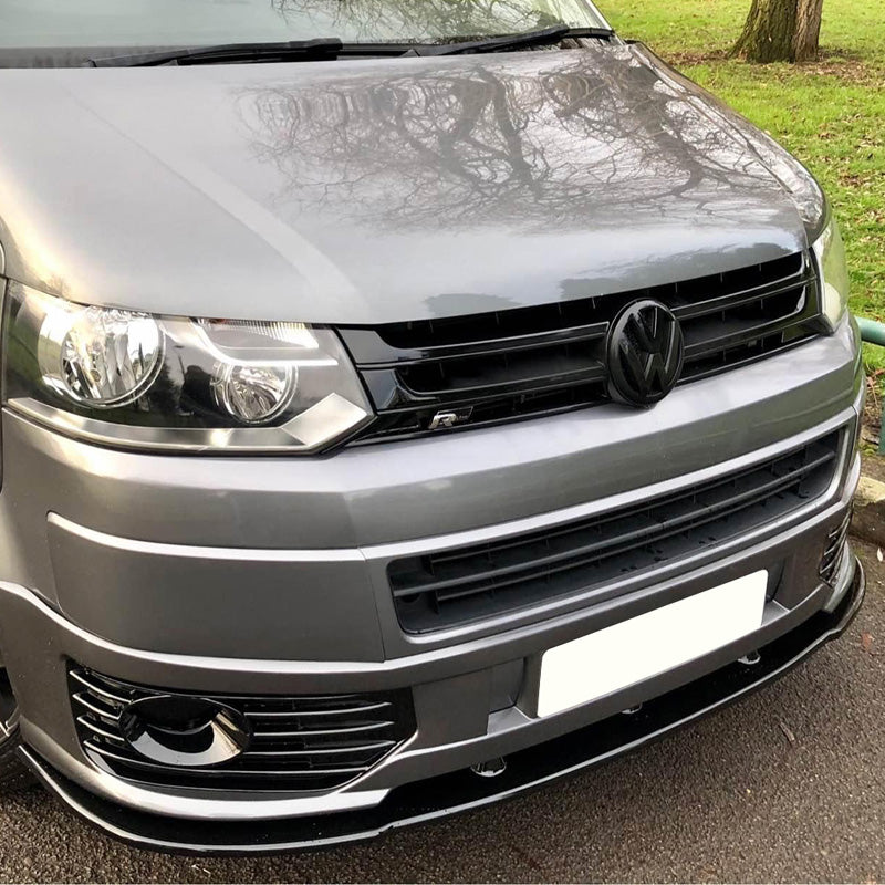 OneWay, Frontspoiler, Glossy Black, Passer til Volkswagen Transporter T5.1 Sportline (2010-2015)