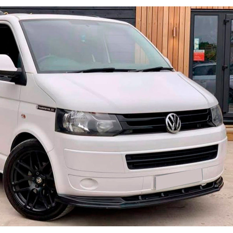 OneWay, Frontspoiler, Glossy sort, Passer til Volkswagen Transporter T5.1 (2010-2015)