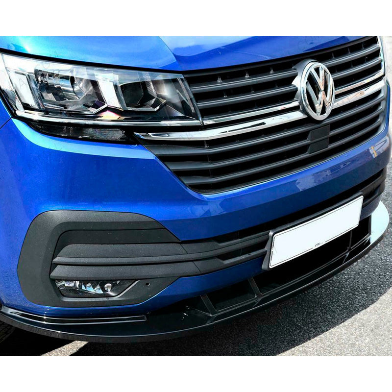 OneWay, Frontspoiler, Glanssort, Passer til Volkswagen Transporter T6.1 2020-2022, Version 2