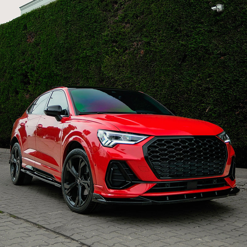 Oneway Front spoiler suitable for Audi Q3 (F3B) S-Line & Q3 Sportback (F3N) S-Line 2019-2025 excl. RSQ3 - Gloss black