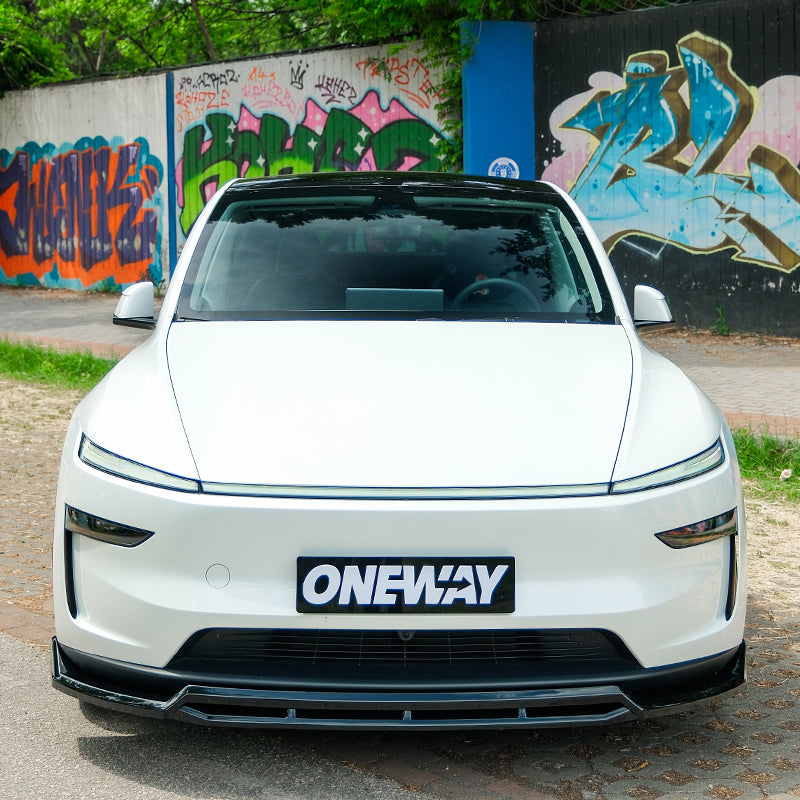 OneWay, Frontspoiler, Glossy black, passer til Tesla Model Y 'Juniper' FL (2025-)