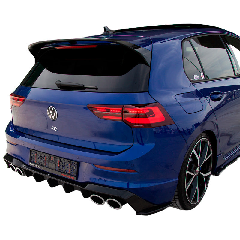 OneWay, Bagkofanger side splittere, Glansfuld sort, Passer til Volkswagen Golf VIII HB R 2020-, 2 stk.