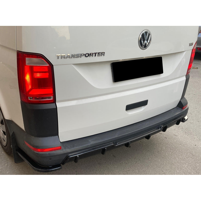 OneWay, Bagkofanger diffuser, ABS plast, Blank sort, Passer til Volkswagen Transporter T6/T6.1 (2015-2022)