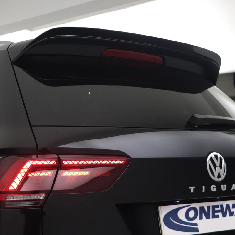 OneWay, Tagspoiler, Glossy Sort, Passer til Volkswagen Tiguan II R-Line 2016-2020