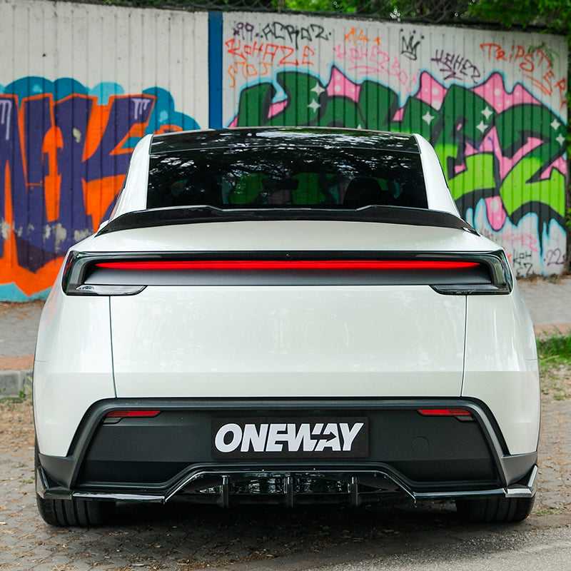 OneWay, Bagspoiler, Blank sort, passer til Tesla Model Y 'Juniper' FL (2025-)