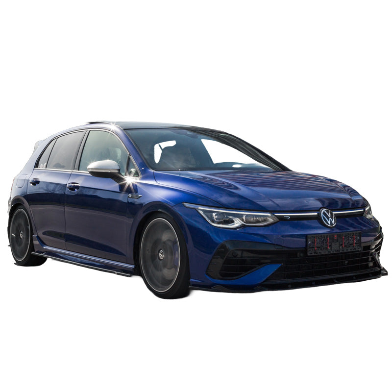 OneWay, Sideskørter, Glossy sort, Passer til Volkswagen Golf VIII HB/Variant R 2020-, 2-delt sæt