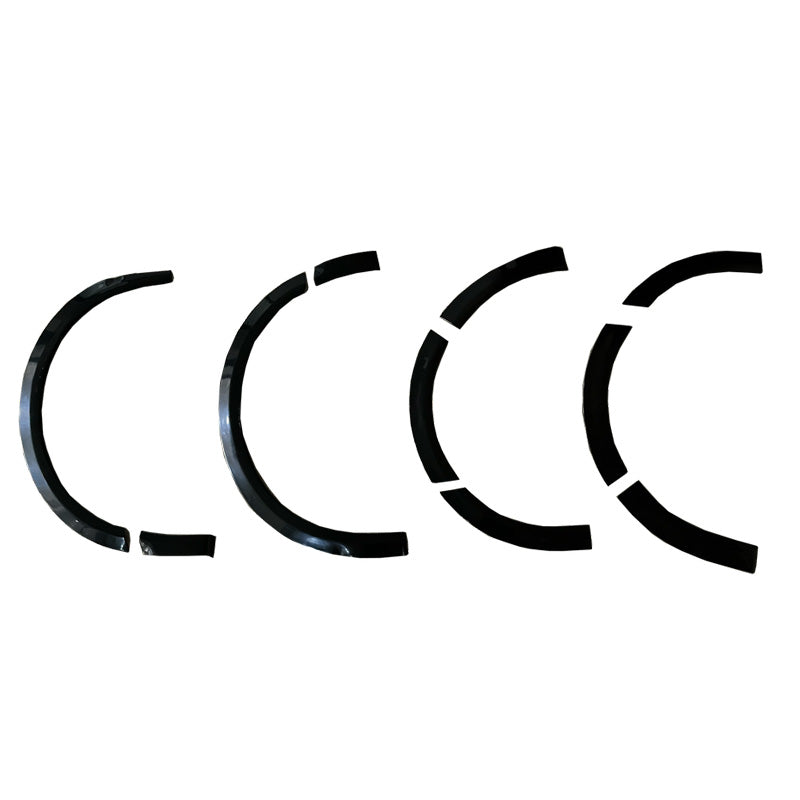 OneWay, Skærmkanter, Passer til Volkswagen Transporter T6 (2015-2019), Kort akselafstand/Skydedør højre, Gloss sort, 10-delt sæt