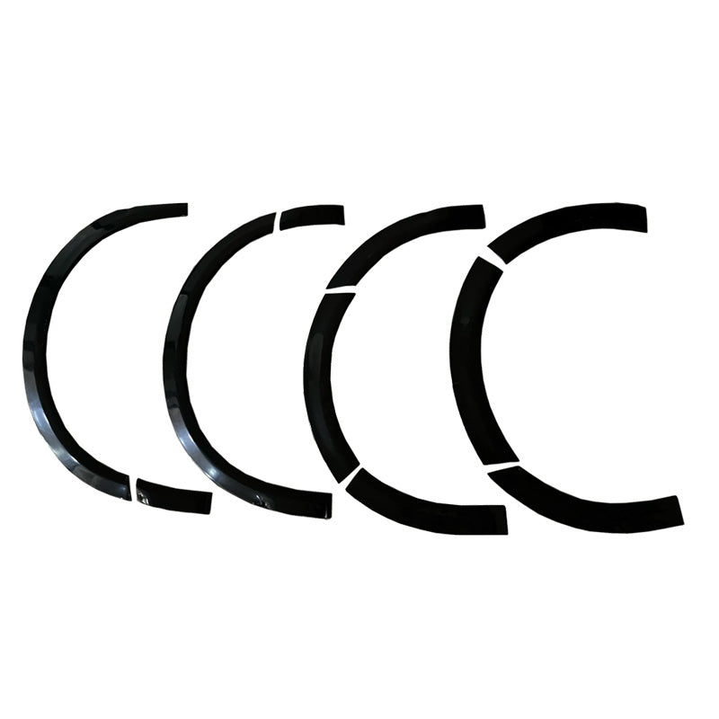 OneWay, Hjulkasse trim sæt, Gloss sort, Passer til Volkswagen Transporter T6.1 (2020-2022), Kort akselafstand/slidedør højre, 10 dele