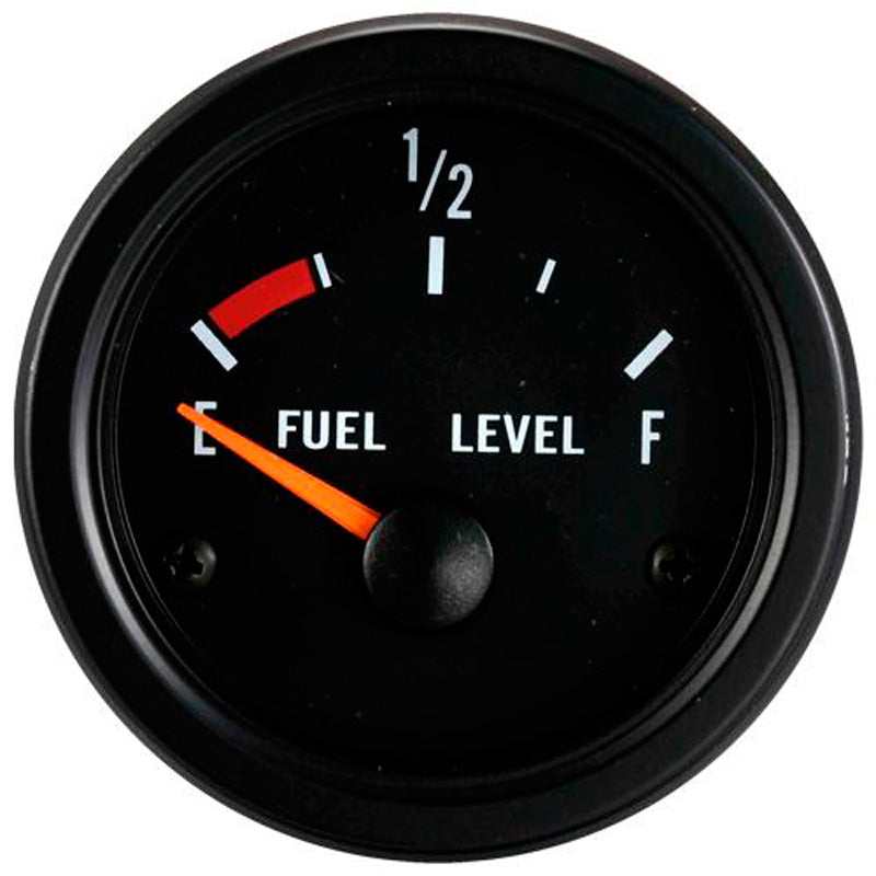 AutoStyle Performance Instrument Black Fuel Gauge 52mm