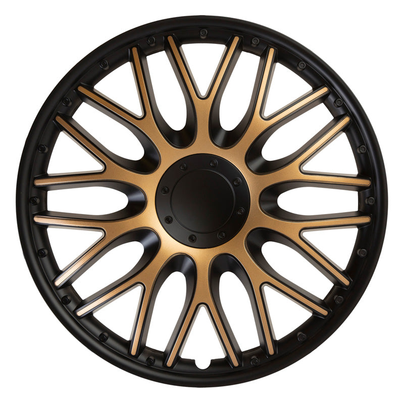 J-Tec, Hjulkapsler, 4stk, Orden 16-tommer black/gold